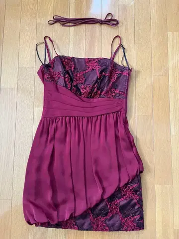 PREFERENCE PARTY'S 버건디 드레스 (사이즈 38)