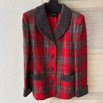 Leilian 체크 무늬 자켓 사이즈 9 수트