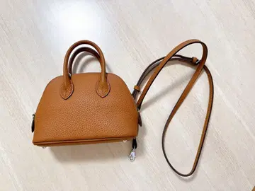 라쿠텐 핸드백 천연 가죽 2way 숄더백 가죽 카멜