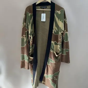 Mt.Paulownia 카모 패턴 롱 가디건