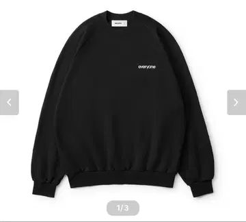 everyone original logo crew sweat (BLACK