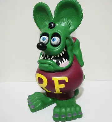 래트 핀 빅 소프트 비닐 저금통 소프트 비닐 새상품 그린