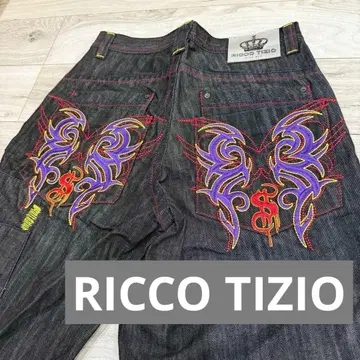 RICCO TIZIO 자수 숏팬츠 다크 데님 새상품급 멋짐