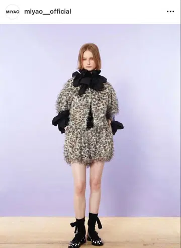 MIYAO 레오파드 무늬 숏팬츠