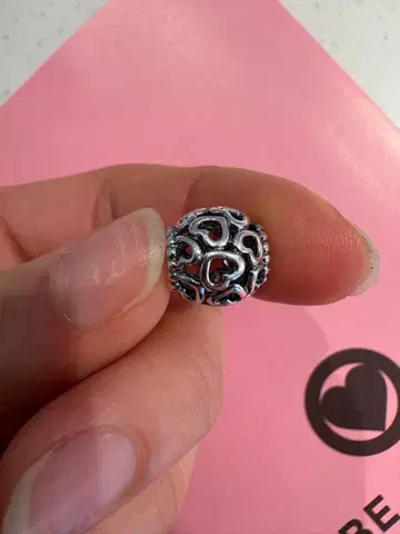 PANDORA 하트 모티브 실버 참