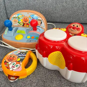 호빵맨 완구 세트 육뇌 드라이브 TV 게임 봉고 탬버린