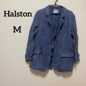 Halston [ M ] 심플 자켓 다크 블루
