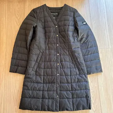 믹싱 블루 미들 다운 코트 M