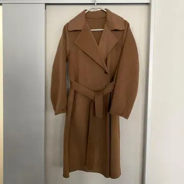 UNIQLO 더블 페이스 롱 코트 ( 카멜 S )