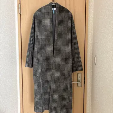 EHLA 노카라 롱 코트 그레이 M