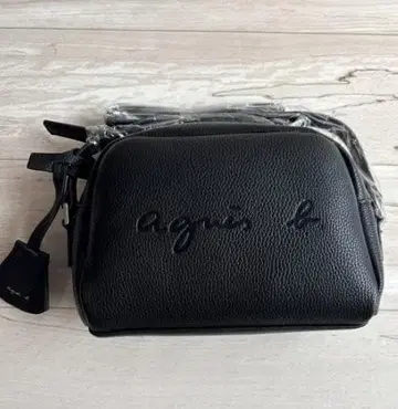 agnis b. 블랙 가죽 숄더백