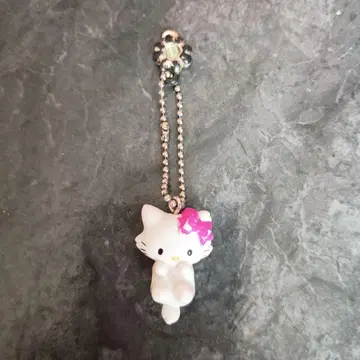 챠미키티 스트랩 화이트 핑크