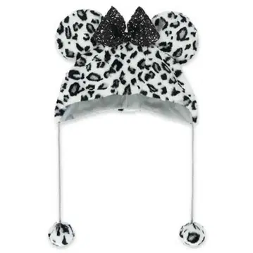 레오파드 무늬 미키 햇