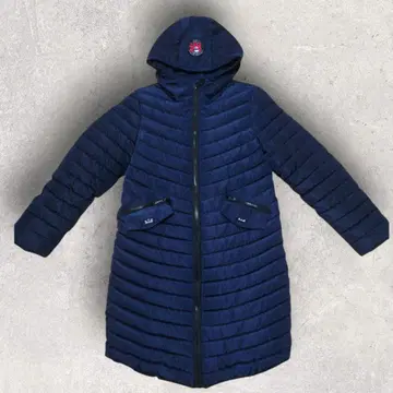 클래식 엘프 네이비 후드 부착 다운 자켓 M 사이즈 A라인