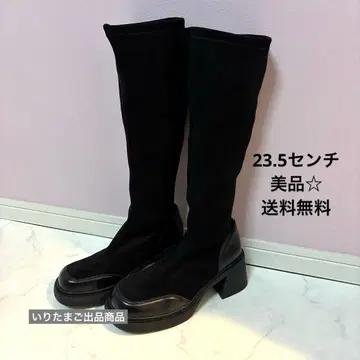 [ 무료배송 ] 스웨이드 롱 부츠 23.5cm