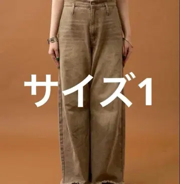 mystic 웨이브 데님 브라운