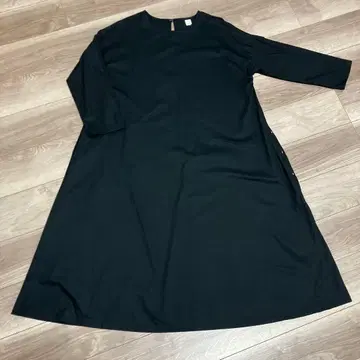 08Mab 롱 원피스 블랙 면 100%