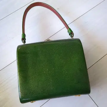 그린 광택 일본 정통의상 소품 토트백 기모노 기념 축하 의상