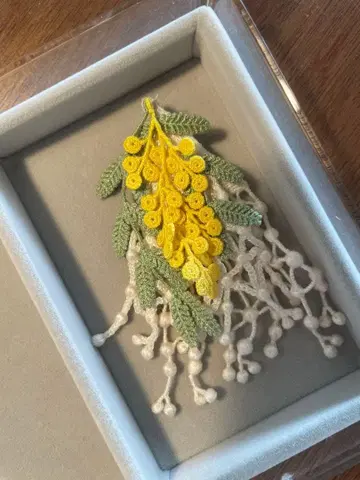 [ 북유럽, 생활의 소품점 ] 미모사 코사지