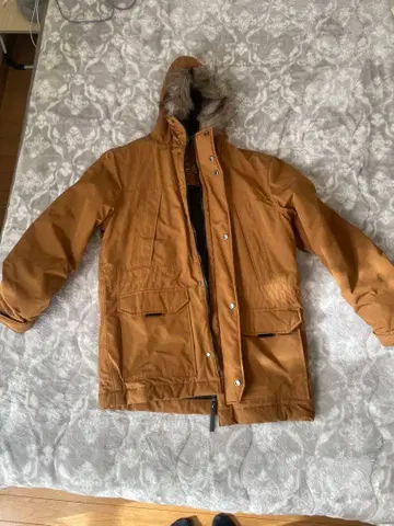 브라운 퍼 자켓 발수성 방풍