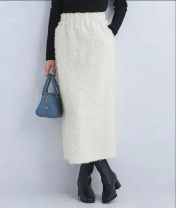 green label relaxing 샤기 스커트 36