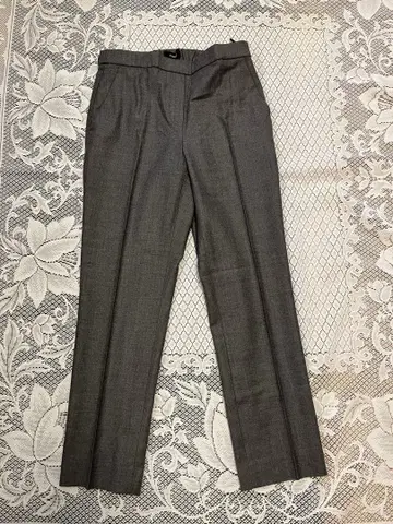 Theory 라이트삭소니 울 크롭 팬츠 그레이