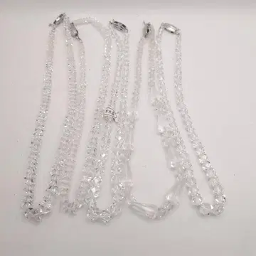 수정 목걸이 5개 세트