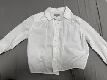 MARGARET HOWELL 둥근 카라 코튼 블라우스 셔츠