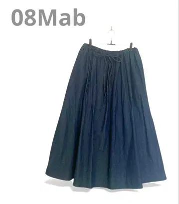 새상품급 08Mab/08맵 데님 스커트 롱 [ F ] 코튼