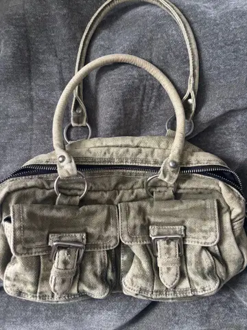 엑스걸 X-girl 더블 포켓 핸드백