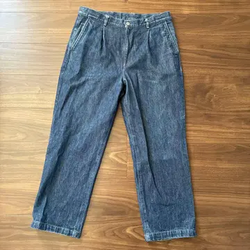 BEAUTY & YOUTH 하이 트위스트 데님 팬츠 스탠다드