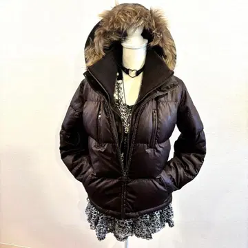 헤이세이 갸루 y2k 퍼 다운 자켓 광택 그런지 헤이세이 여아 짧은 기장