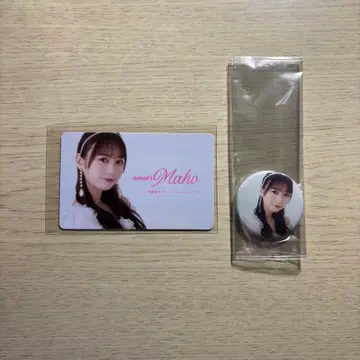 AKB 오오세 마호 팬클럽 회원증 캔뱃지