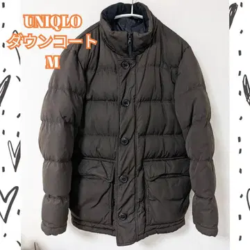 유니클로 남성용 다운 자켓 M 브라운 브라운 중고 아우터