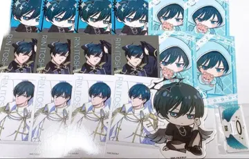 블루 록 이토시 린 파보테리아 아크릴 스탠드 폴라로이드풍 카드