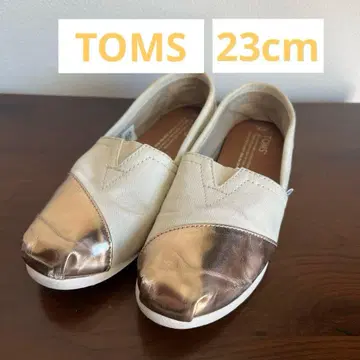 TOMS 슬립온 W6 화이트/골드 23cm