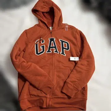 GAP 오렌지 집업 후드티 사이즈: L