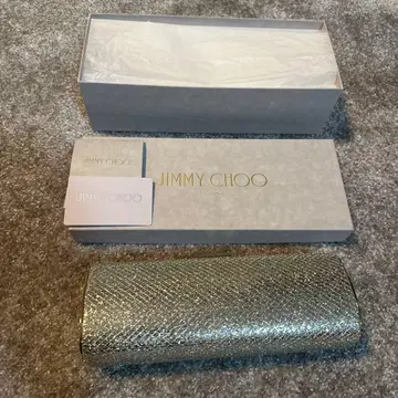 JIMMY CHOO 실버 클러치백