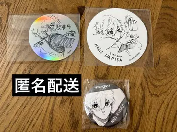 블루 록 이세탄 캔뱃지 홀로그램 스티커 코스터 나기 세이시로