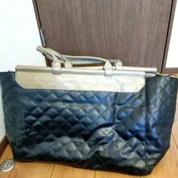 대용량 보스턴 백 블랙과 베이지