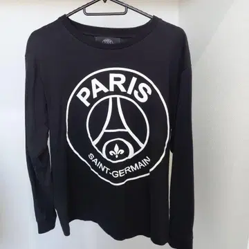 PARIS SAINT-GERMAIN 블랙 긴팔 티셔츠