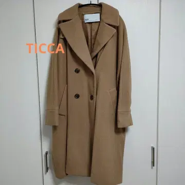 틱카 텐트 코트 스탠드 카라 카멜