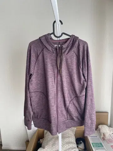 DANSKIN 상의 패커 풀 지퍼 후디 L