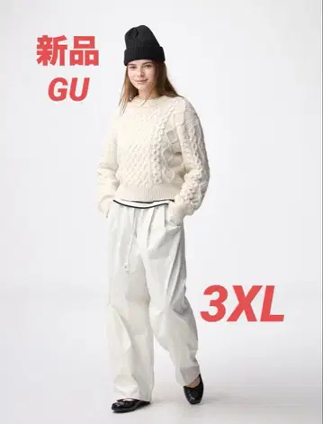 [ 새상품 ] 배럴 레그 풀온 팬츠 [ GU ]