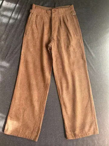 20s 30s 울 린넨 팬츠 프렌치 빈티지