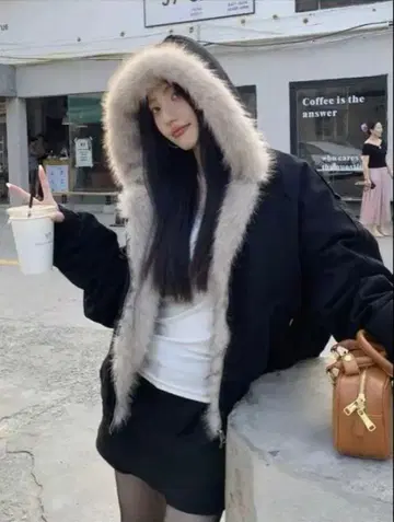 퍼 다운 자켓 아우터