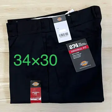 [미사용 새상품] 디키즈 874 블랙 34 x 30