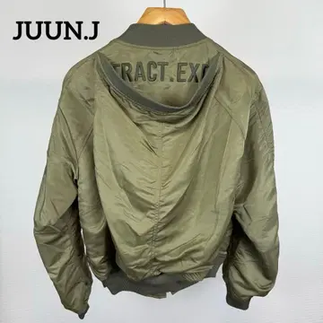 JUUN.J ma-1 레이어드 플라이트 자켓 밀리터리 자켓 충전솜