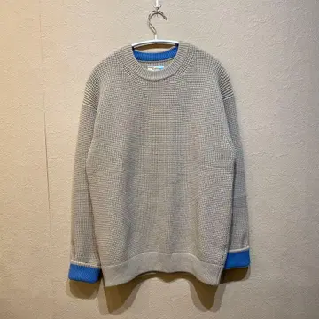 CIAOPANIC TYPY 와플 니트 풀오버 사이즈 S 배색 니트