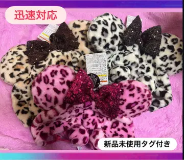 미사용 새상품 디즈니 미니 레오파드 표범 무늬 팬캡